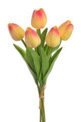 Svazek pěnových tulipánů s listy dl. 32cm - 5ks