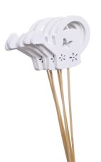 Dřevěná konvička 9cm/dl.38cm - zápich 6ks