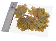 Podzimní dekorace list javoru zápich 15cmH - 10ks