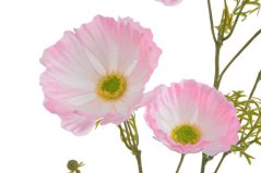 Umělý kvetoucí vlčí mák s listy, květ Ø 8cm, dl. 72cm