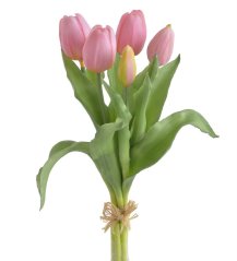 Svazek gumových tulipánů, hlavička 4,5cm, dl. celkem 30cm
