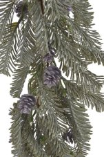 Umělá jedlová girlanda se šiškami 124 cm