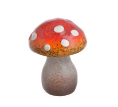 Podzimní dekorace muchomůrka keramika mix barev6cmL x 6cmW x 8cmH - 12 ks