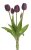 Svazek plastových tulipánů, hlavička 5cm, dl. celkem  40cm - 5 kusů