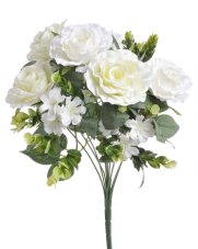 Umělá kytice s růžemi a doplňky dl. 40cm 149CAN76-11351