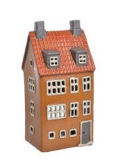 Keramický domek - svícen na light svíčku 12,5cmLx9,5cmWx25,5cmH