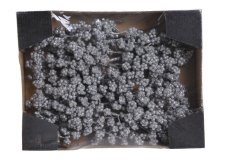 Dekorace větvička s glitrovanými kuličkam dl. 15cm - 24ks
