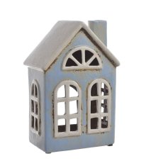 Keramický domek - svícen na light svíčku 14cmL x 10cmW x 21,5cmH