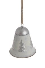 Dekorace kovový zvonek s motivem .8cm∅x8cmH - závěs