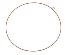 Drátěný kruh na aranžování se závěsným očkem, ∅ 37 cm, tl. 0,4cm