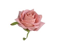 Hlavička středně velké umělé růže Ø 7.5 cm - 6ks