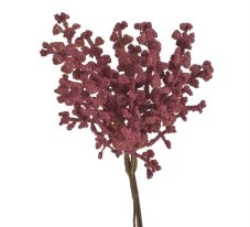 Vánoční přízdoba svazek větviček obalený kuličkami dl. 25cm 4ks