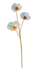 Opalizující umělý anemon 72 cm – luxusní květinová dekorace