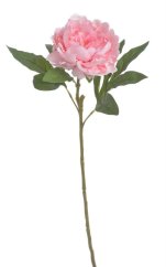 Umělá pivoňka na stonku, hlavička Ø12cm/dl.56cm