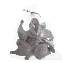 Přírodní materiál Badam washed  10ks