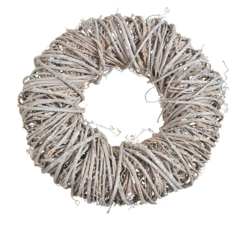 Proutěný věnec na kov. konstrukci Ø 35cm