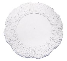 Dekorační acrylový talíř .31cm∅ x 2cmH. - čirý, průhledný