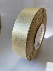 Atlasová stuha tkaná oboulícní s metaloplastem 2,4cm/20m