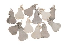 Podzimní dekorace hruška výseky .2,5cmLx0,2cmWx4cmH. - 12ks