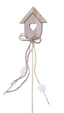 Dřevěná budka 7cm/dl.31cm - zápich 4ks