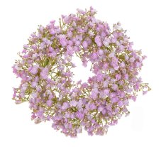 Plastový věnec z kvetoucích větviček Gypsophily Ø 33 cm