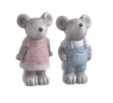 dekorace figurka myš stojící 7cm - polyresin