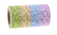 Samolepící stuha s potiskem 2,5cm/dl. 3m - 4ks
