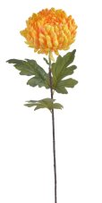 Umělá kvetoucí chryzantéma na stonku, hlavička Ø14cm/celkem dl.83cm