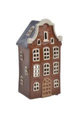 Keramický domek - svícen na light svíčku 11cmLx8cmWx21,5cmH