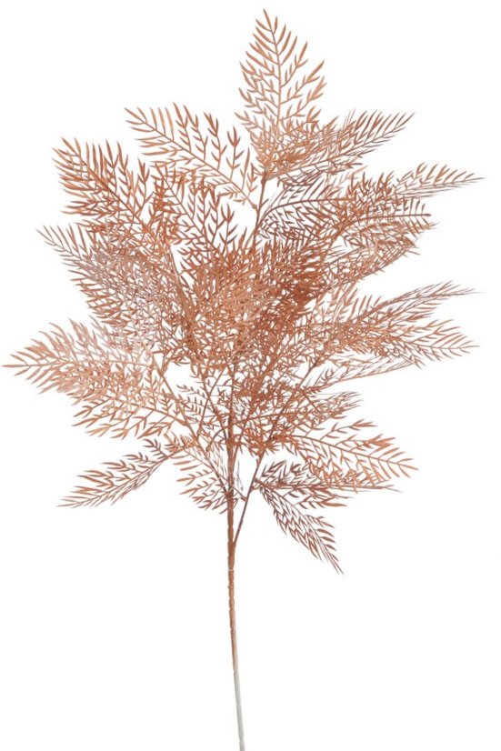Větvička umělého kapradí 95cm - rezavá 04