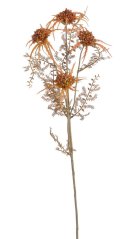 Umělá kvetoucí větvička bodláku dl. 72cm