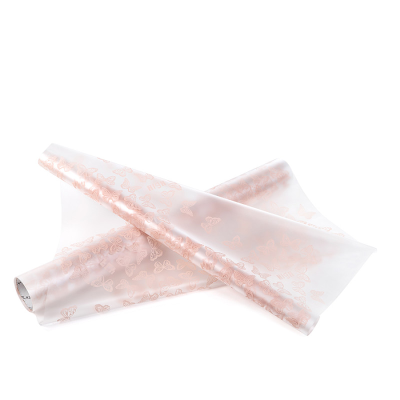 Dekorativní plastová  fólie s motýlky 50cm/10m, barva 730000