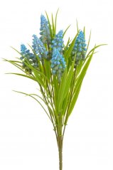 Umělá rostlina - modřenec 7 výhonů dl. 35cm - zápich