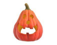 Keramický svícen Dýně Halloween 18 cm