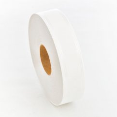 Papírová smuteční stuha s lesklými proužky v okrajích 5cm/dl. 50y - matná