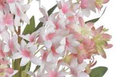 Umělá rozvětvená větvička s květy hortensie dl. 90cm - zápich