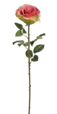 Umělá květina  růže na stonku LUX dl. 67cm