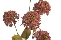 Dekorace umělý kvetoucí česnek 5 květů, květ Ø 7cm, dl.celkem 75cm - zápich