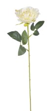 Umělá rozkvetlá růže, květ Ø6cm/dl.52cm