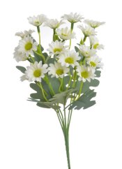 Trs umělých kvetoucích květin 7 výhonů, květ Ø 3cm, zápich dl. 38cm