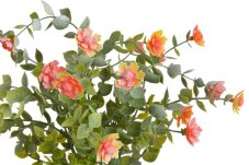 Umělá kvetoucí větvička růžovo-žlutá – 33 cm