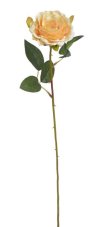 Umělá rozkvetlá růže, květ Ø6cm/dl.52cm