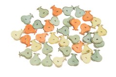 Podzimní dekorace hruška výseky 1,7cmLx0,2cmWx2cmH - 36ks