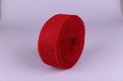 Tužená nezaobroubená jutová stuha 5cm/25m