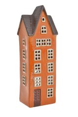 Keramický domek - svícen na light svíčku 9,5cmLx7,5cmWx27,5cmH