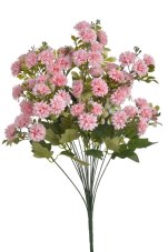 Umělá kytice drobných růžových květů 54 cm