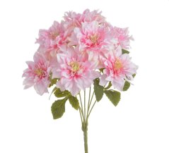 Kytice umělých dahlií, květ Ø 15cm, celkem dl. 54 cm