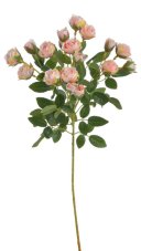 Umělá větvička růží 58 cm – růžová