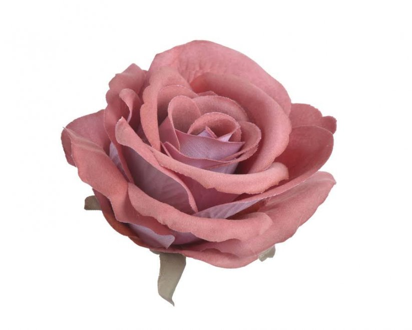 Velká hlavička umělé polorozvité růže 8 cm, 6ks, barva_50