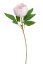 Umělá pivoňka na stonku s listy, hlavička jako živá, hlavička Ø 9cm, dl.58cm